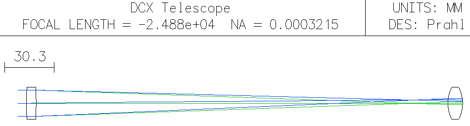 DCX Telescope Drawing
