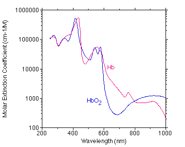 Hb & Hb02 spectra